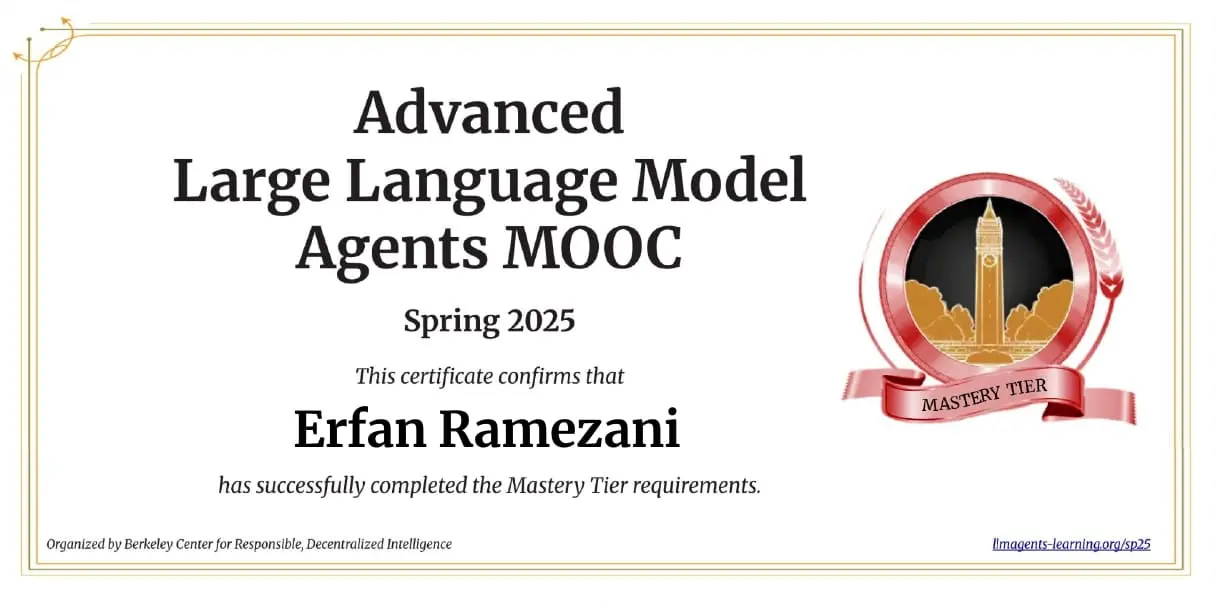 Advanced LLM Agents Certificate